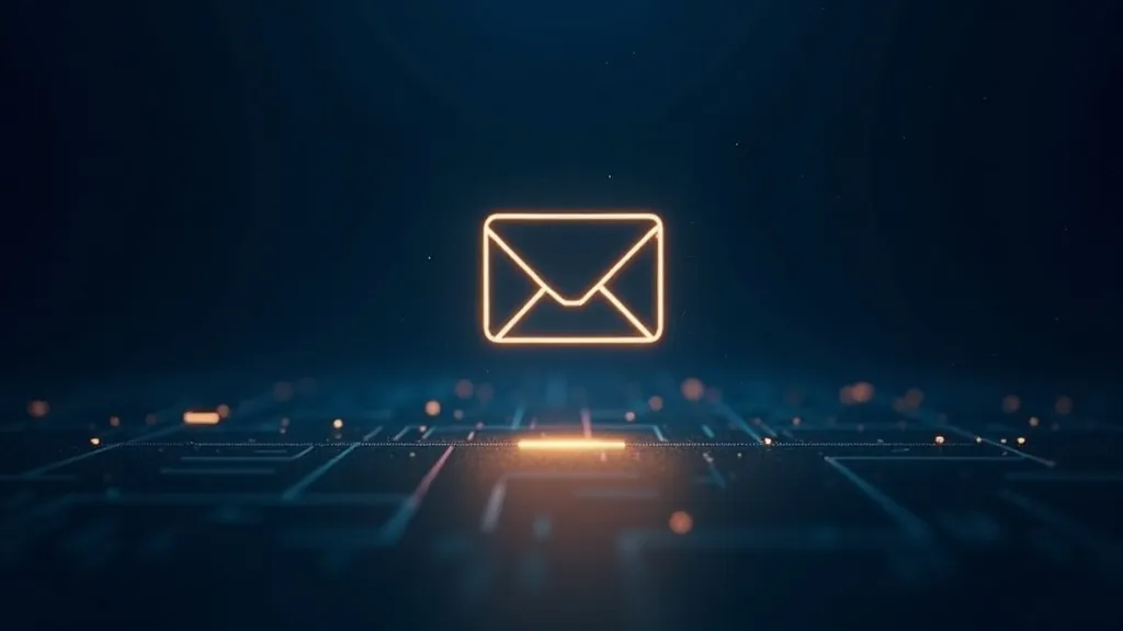 Moviy va oltin rangdagi yaltiroq elektron pochta oynasi tagida professional imzo bloki