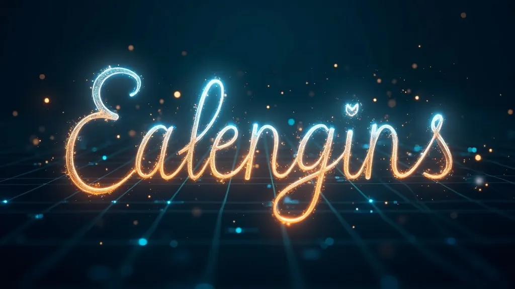 Gloeiende dekoratiewe Unicode-glief-vorms en verspreide goue vonkels wat oor 'n donker indigo agtergrond sweef, wat 'n deftige-teks-generator vir sosiale media illustreer